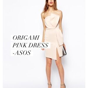 ASOS Origami Pink Dress